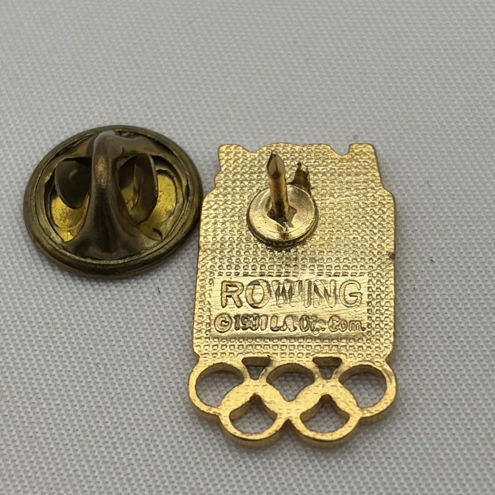 1984 Los Angeles Olympics Rowing Event‎ Lapel Hat Pin Blue